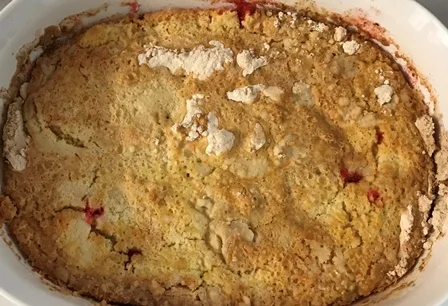 Rhubarb Slop Cake
