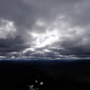 Overcast, sun trying to punch through